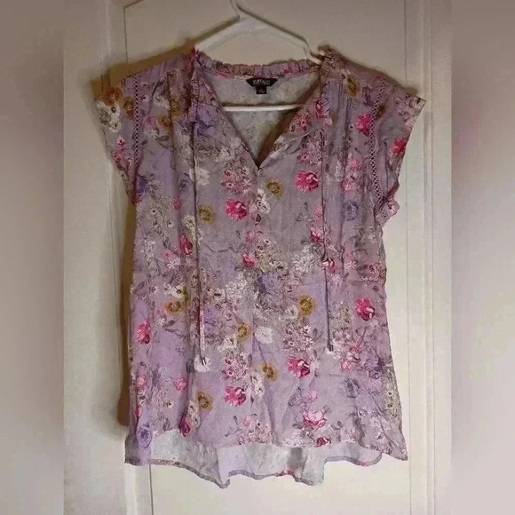 2 FOR 25$ BUFFALO DAVID BITTON cute, flowy, Bohemian blouse - (#509) - Picture 1 of 8